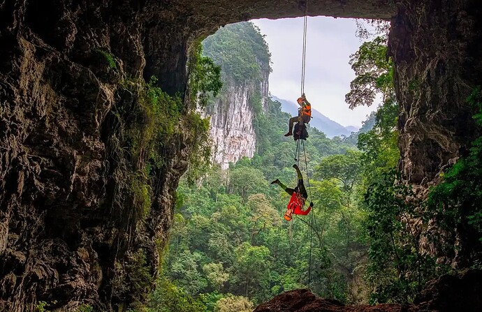 Most adventurous tour of Vietnam - Kong collapse sinkhole in Phong Nha